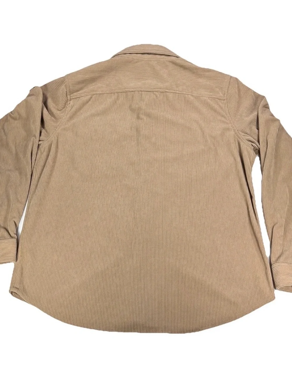 Eddie Bauer Men’s Large Ribbed/Corduroy  Long Sleeve Button Up Shacket